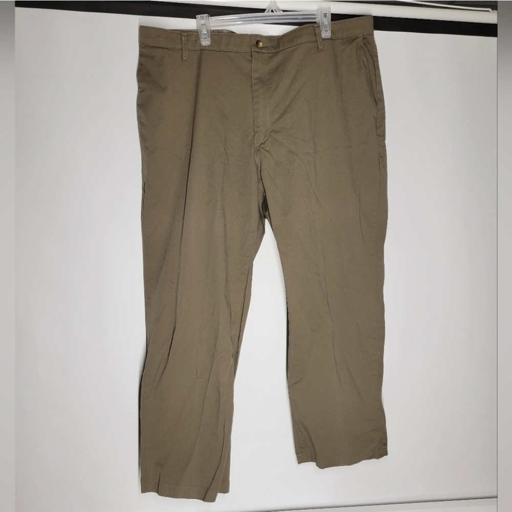 Wrangler Tan Flat Front Chinos